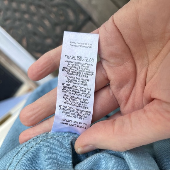 Missguided Boxy Oversized Light Wash Raw Edge Hem Trucker Jean Jacket Sz 12 - Picture 7 of 13